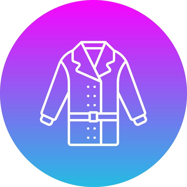 Icono de abrigo largo