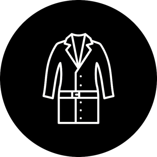 Icono de abrigo largo