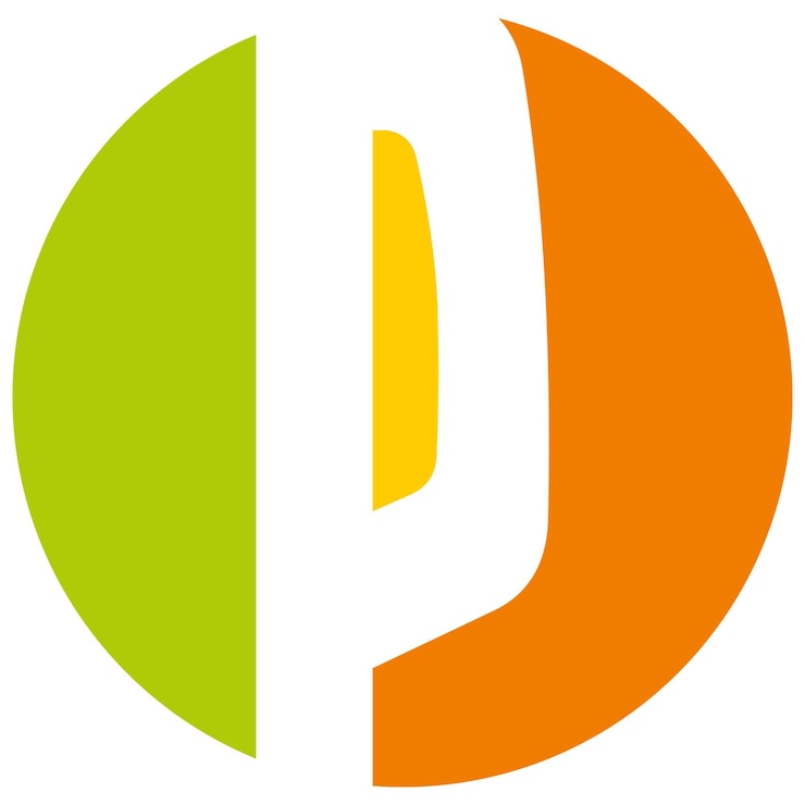 Vector icono abstracto de la letra p para la marca