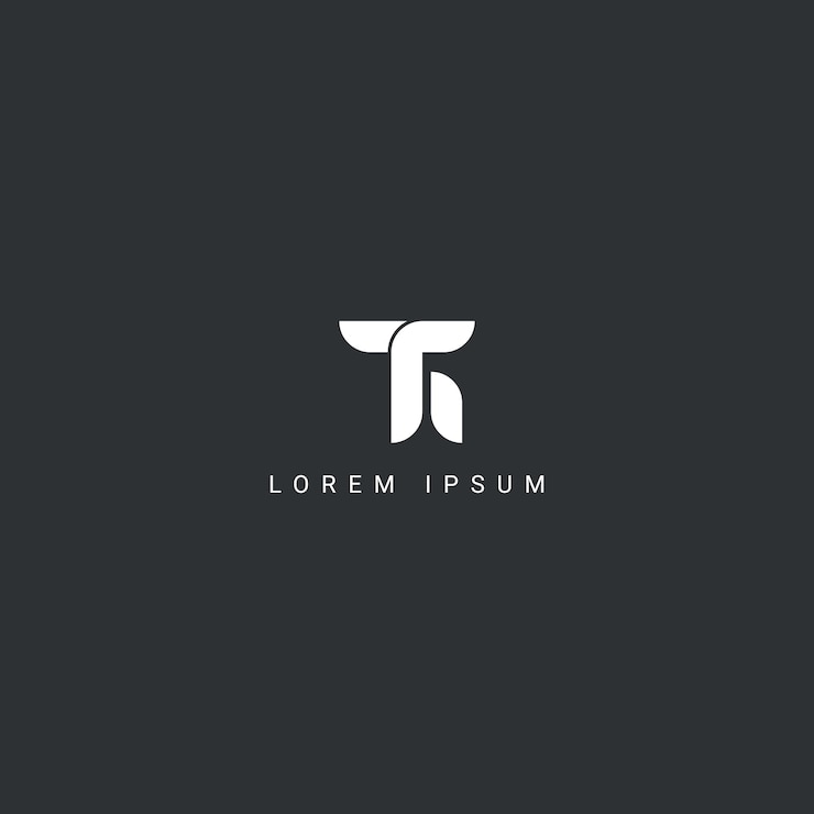 Vector icono abstracto del monograma del logotipo de las letras th ht