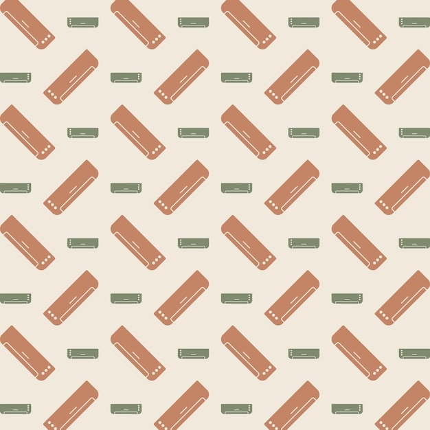 icono de AC repitiendo el patrón de moda hermosa ilustración vectorial fondo natural.