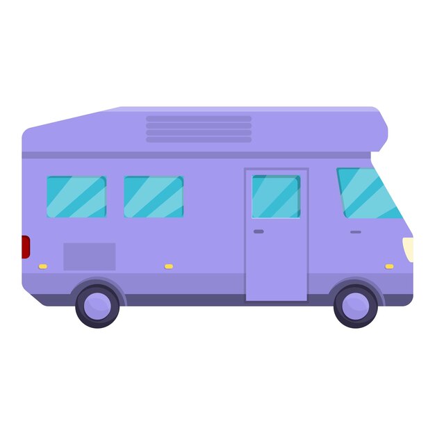 Icono de acampada automática Icono vectorial de acampado automático para diseño web aislado en fondo blanco