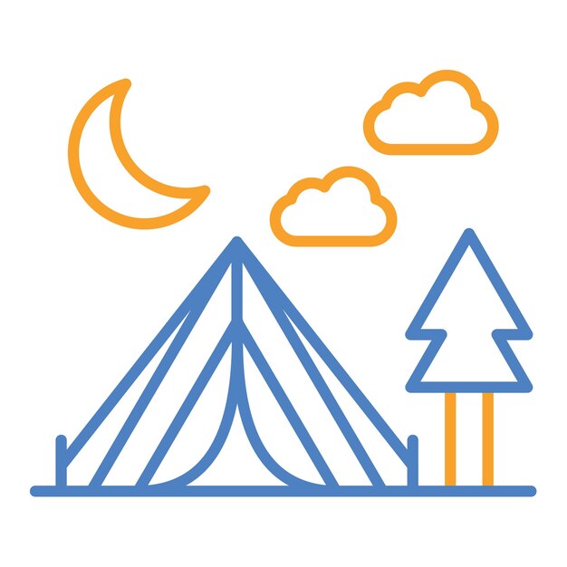 Icono de acampada