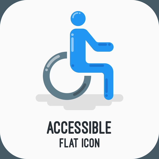 Vector icono accesible