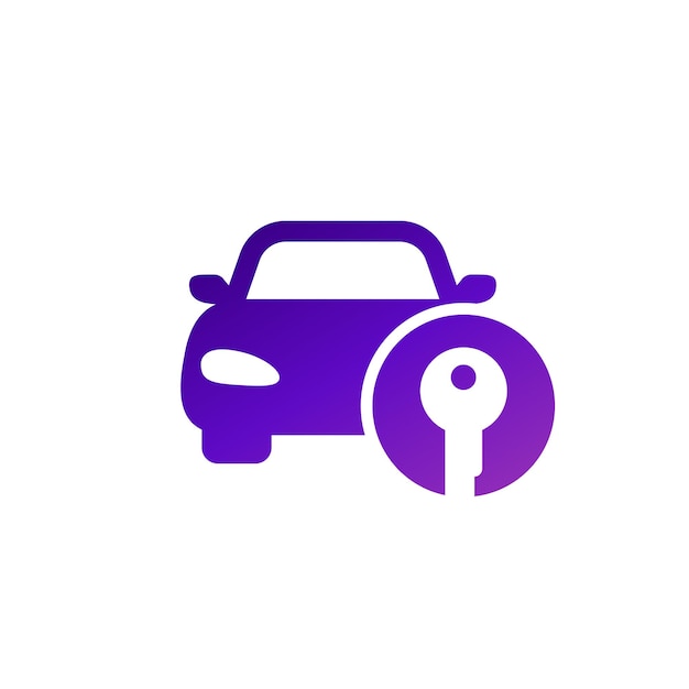 icono de acceso al coche con una llave