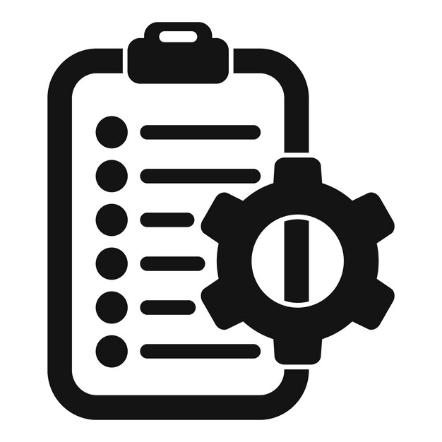 El icono de acceso aleatorio del portapapeles es un vector simple la memoria de la lente Ram