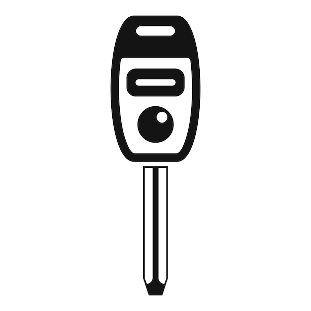 Icono de acceso de llave inteligente vector simple Seguridad del vehículo