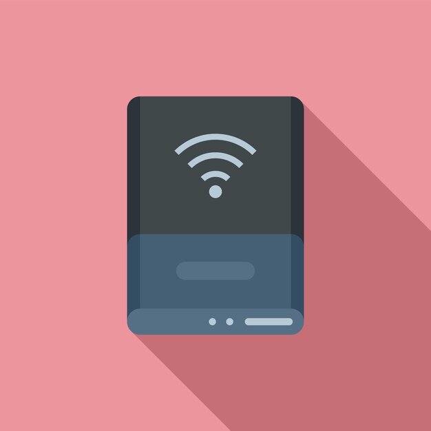 Icono de acceso remoto al banco de energía Ilustración plana del icono de vector de acceso remoto al banco de energía para diseño web
