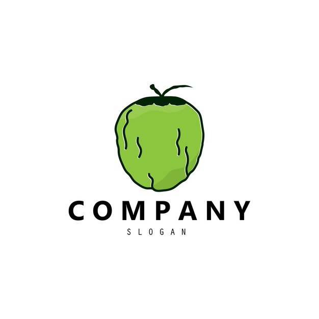 Icono de aceite de coco Diseño vectorial del logotipo