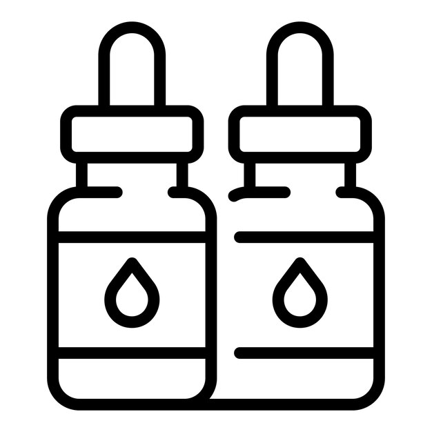 Icono de aceite de cuentagotas de cuidado personal Icono de vector de aceite de cuentagotas de cuidado personal para diseño web aislado sobre fondo blanco