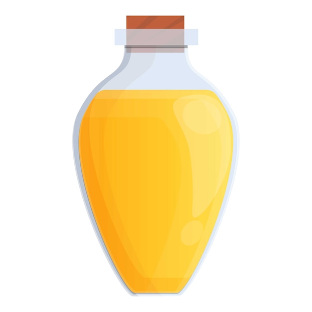 Icono de aceite de jojoba Caricatura de icono de vector de aceite de jojoba para diseño web aislado sobre fondo blanco