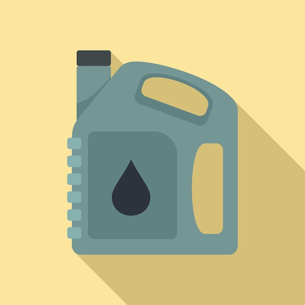 Icono de aceite de motor automático Ilustración plana del icono de vector de aceite de motor automático para diseño web