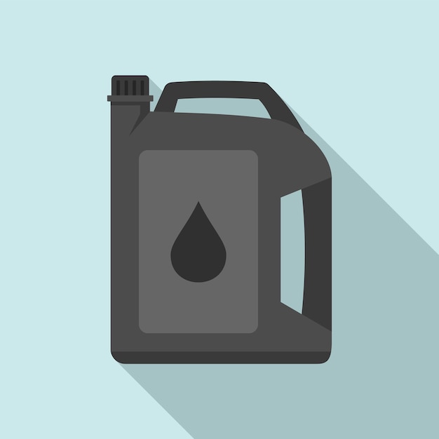 Vector icono de aceite de motor ilustración plana del icono de vector de aceite de motor para diseño web