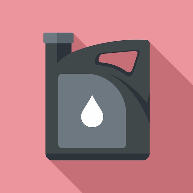 Icono de aceite de motor de servicio Ilustración plana del icono de vector de aceite de motor de servicio para diseño web
