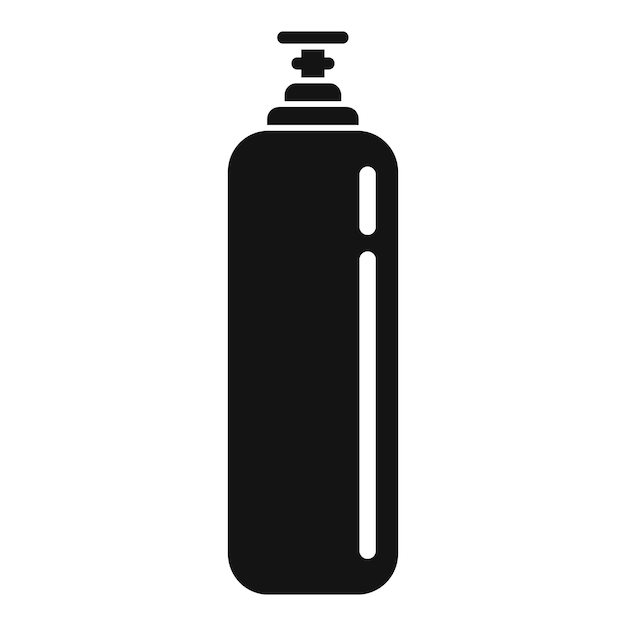 Icono de acero del cilindro de gas Ilustración simple del icono de vector de acero del cilindro de gas para diseño web aislado sobre fondo blanco
