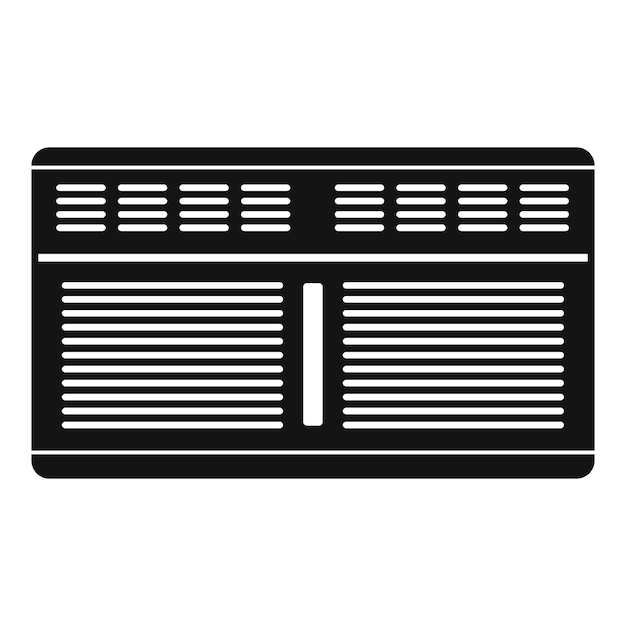 Icono de acondicionador de supermercado Ilustración simple del icono vectorial de acondicionado de supermercato para el diseño web aislado en fondo blanco