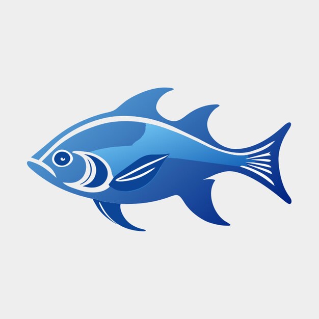 Icono activo ilustración vectorial de anchoas de peces largos pequeños