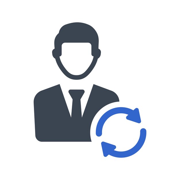 El icono de actualización de la cuenta