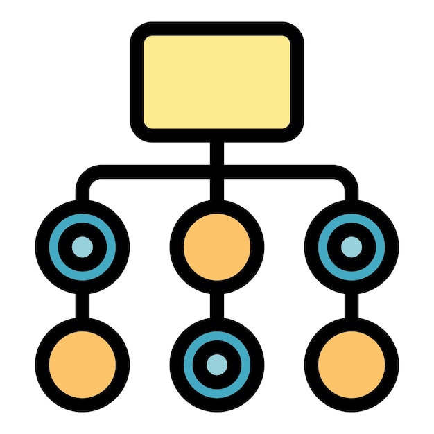 Vector icono de actualización de datos contorno de icono vectorial de actualización de datos color plano aislado