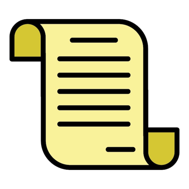 Icono de acuerdo de préstamo hipotecario Contorno acuerdo de préstamo hipotecario vector icono color plano aislado