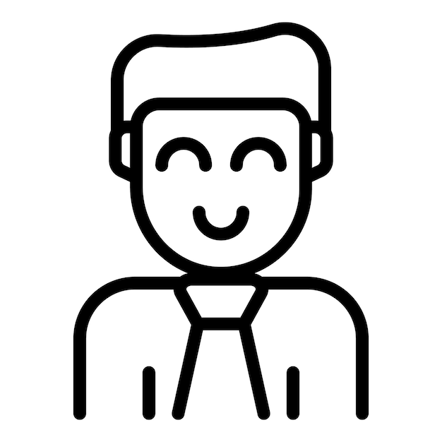 Icono de administrador de compensación Contorno Icono de vector de administrador de compensación para diseño web aislado sobre fondo blanco