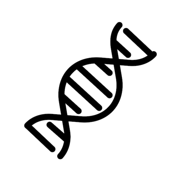 Ícono de ADN Vector de ícono de la genética