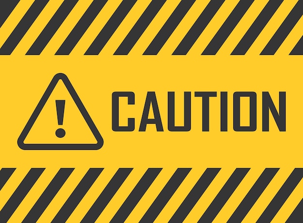 Icono de advertencia de precaución en estilo plano Detenga la ilustración vectorial en un fondo aislado No introduzca el concepto de negocio del letrero