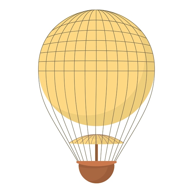 Icono de aerostato Ilustración de dibujos animados de icono de vector de aerostato para diseño web
