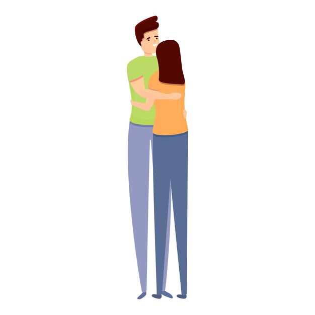 Icono de afecto Caricatura de icono de vector de afecto para diseño web aislado sobre fondo blanco