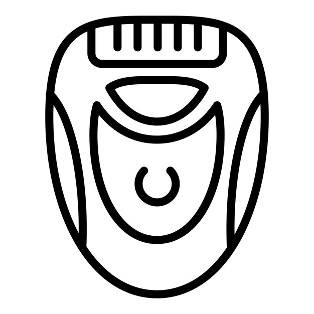 Icono de afeitadora de mujer Icono vectorial de afeitador de mujer para diseño web aislado en fondo blanco