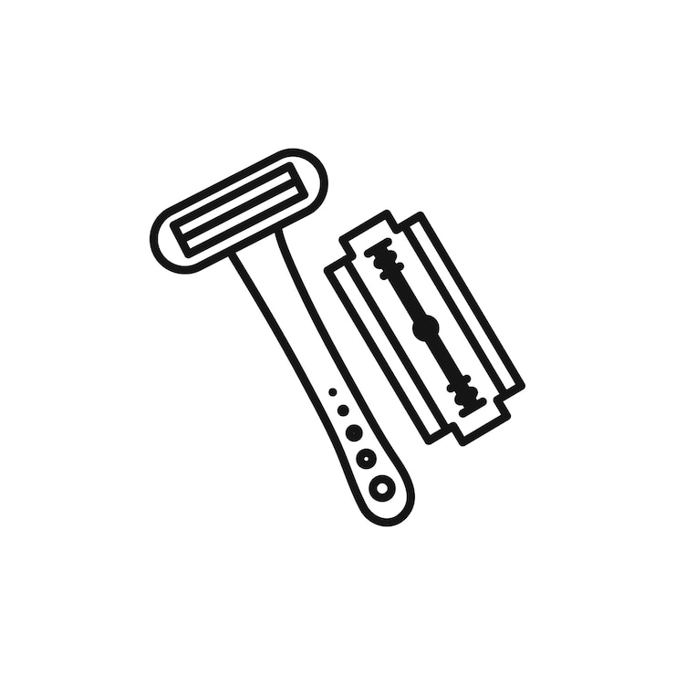 Vector icono de afeitadora para quitar el cabello vector plano aislado en el contorno