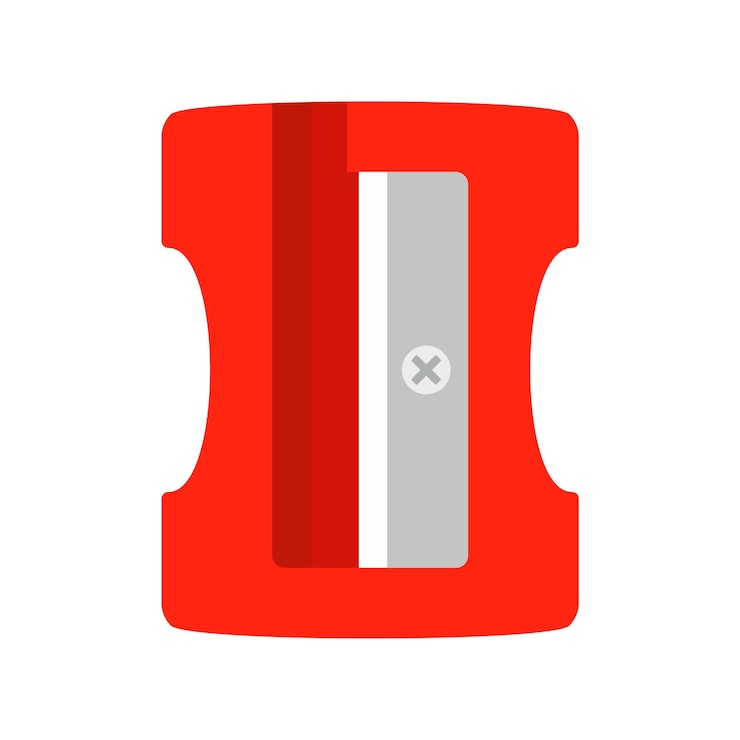 Vector ícono de afilador ilustración plana del ícono vectorial de afiladora para el diseño web