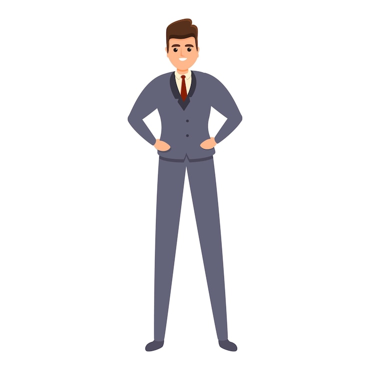 Vector icono de agente de agencia caricatura de icono de vector de agente de agencia para diseño web aislado sobre fondo blanco