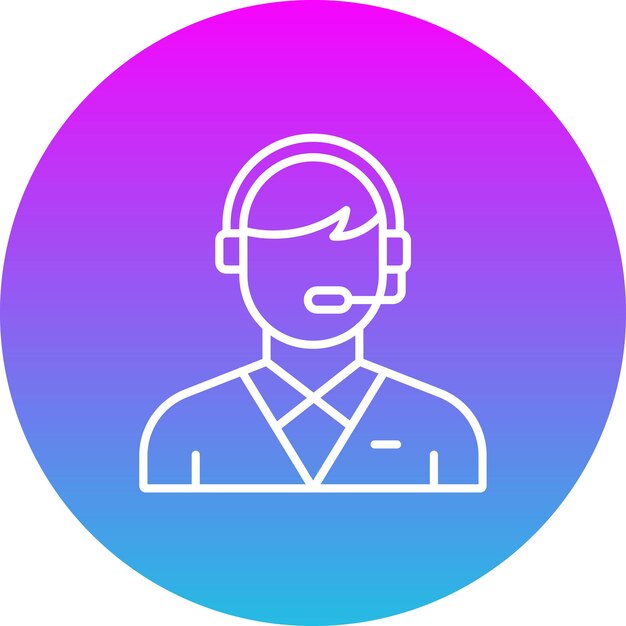 Icono del agente del centro de llamadas