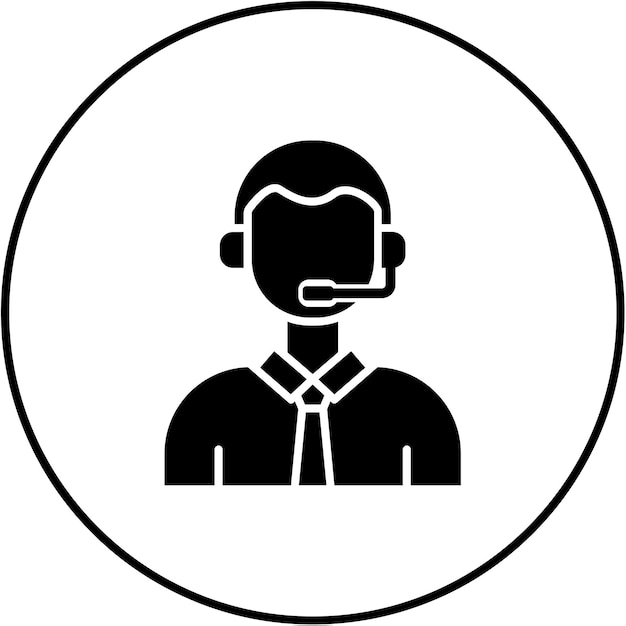 Icono del agente del centro de llamadas