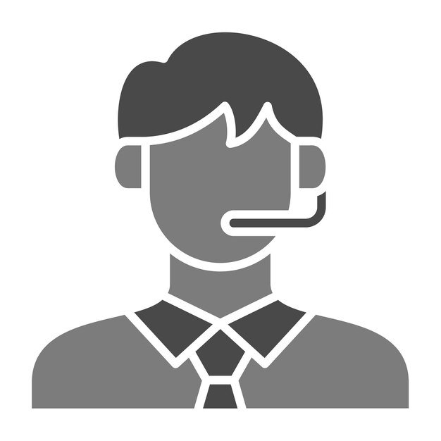 Icono del agente de servicio al cliente