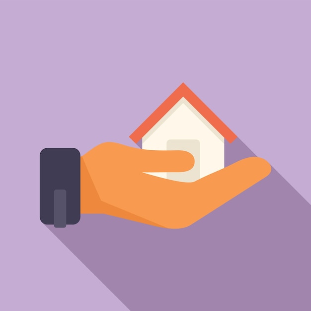 Icono de agente de vendedor de vivienda vector plano Soporte de servicio de centro de llamadas