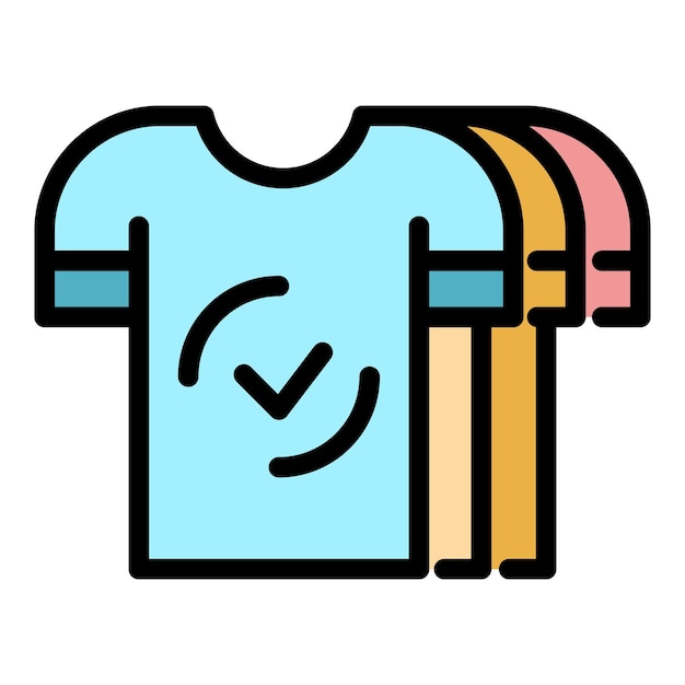 Vector icono de agitación de la camisa contorno del icono vectorial de agitación del camisa color plano aislado
