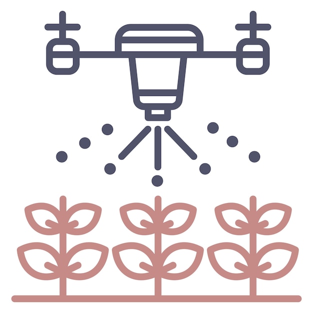 El icono de la agricultura inteligente
