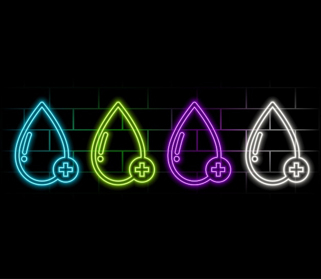 Icono de agua limpia aislada sobre fondo azul gota de agua con signo de reciclaje V