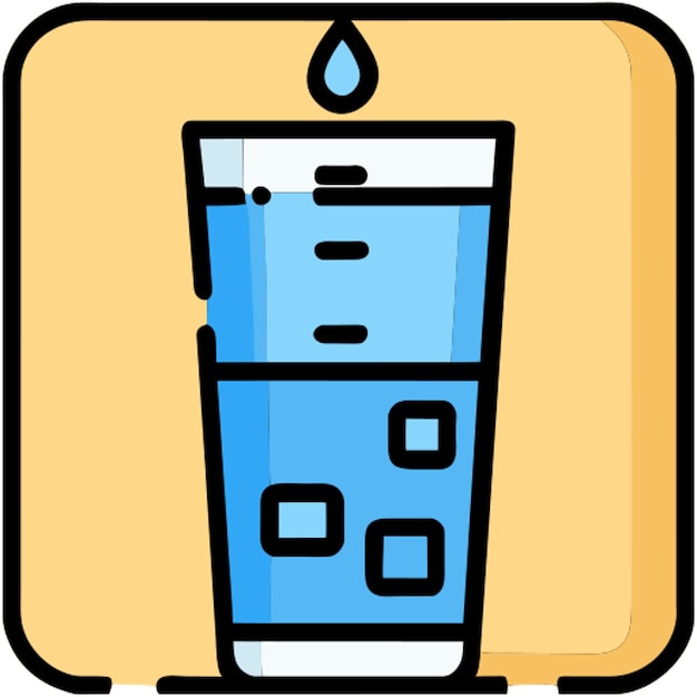 Vector icono de agua