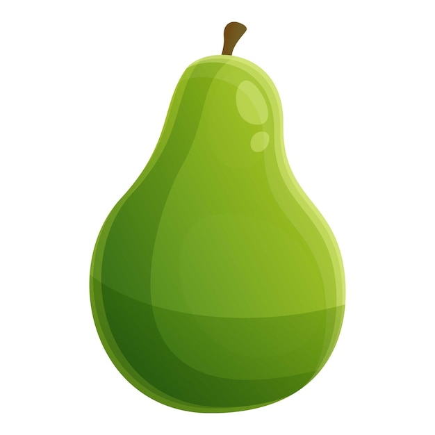 Icono de aguacate entero fresco Icono vectorial de aguacato entero fresco para diseño web aislado sobre fondo blanco