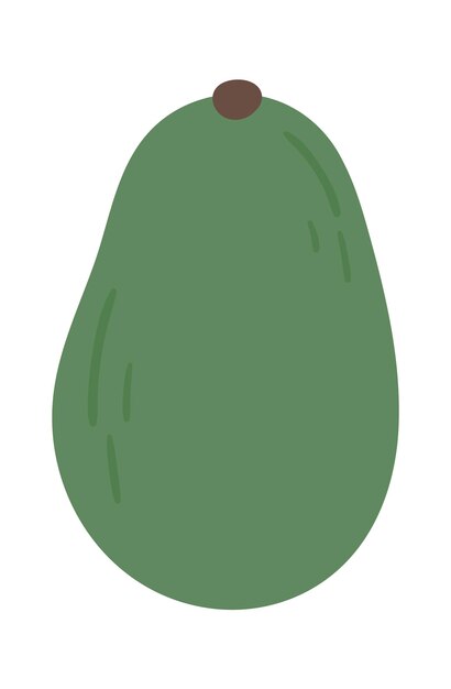 Icono de aguacate fresco ilustración vectorial