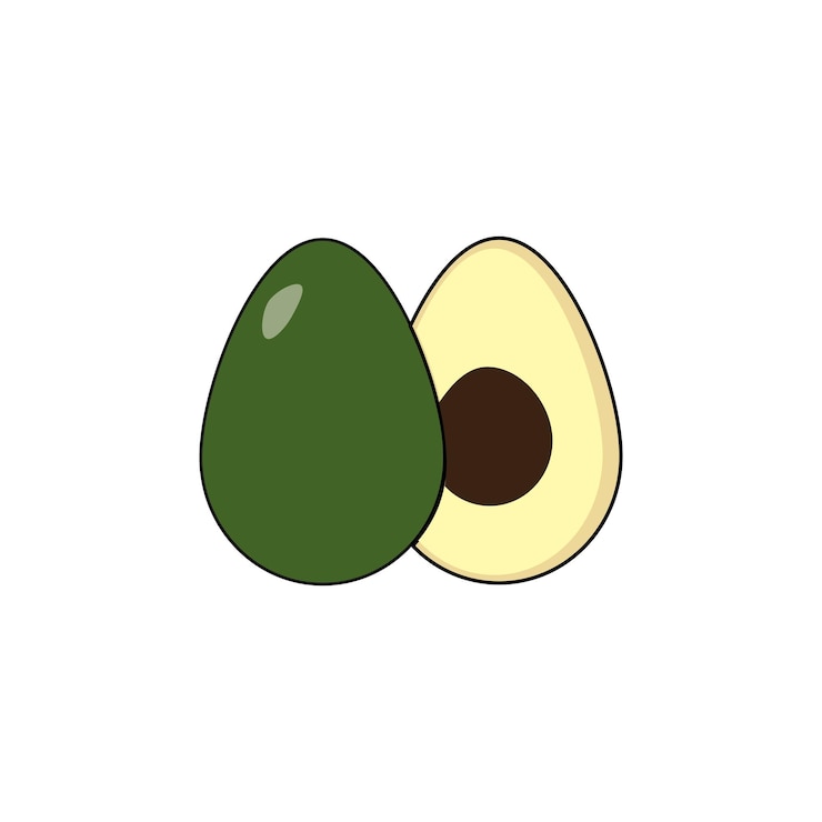 Vector icono de aguacate