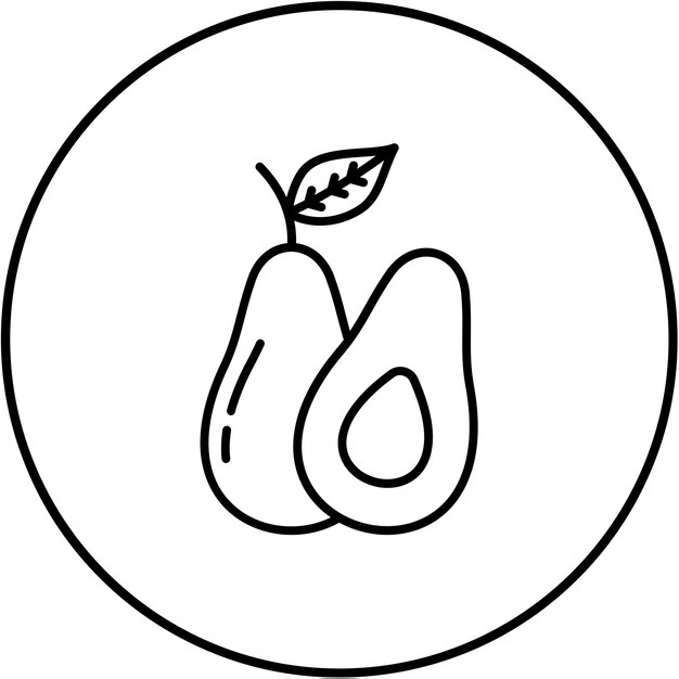 Icono del aguacate