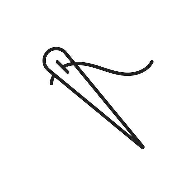 Icono de aguja Contorno delgado sencillo