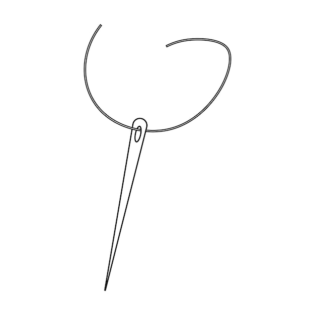 Icono de aguja de coser