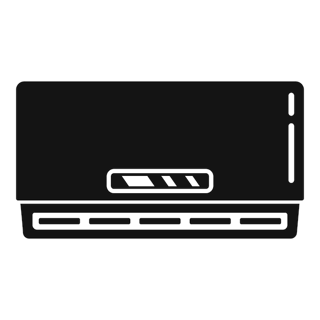 Icono de aire acondicionado doméstico La ilustración simple del icono de vector de aire acondicionado doméstico para diseño web es