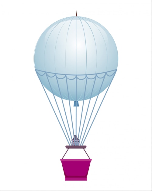 Vector icono aislado globo volador