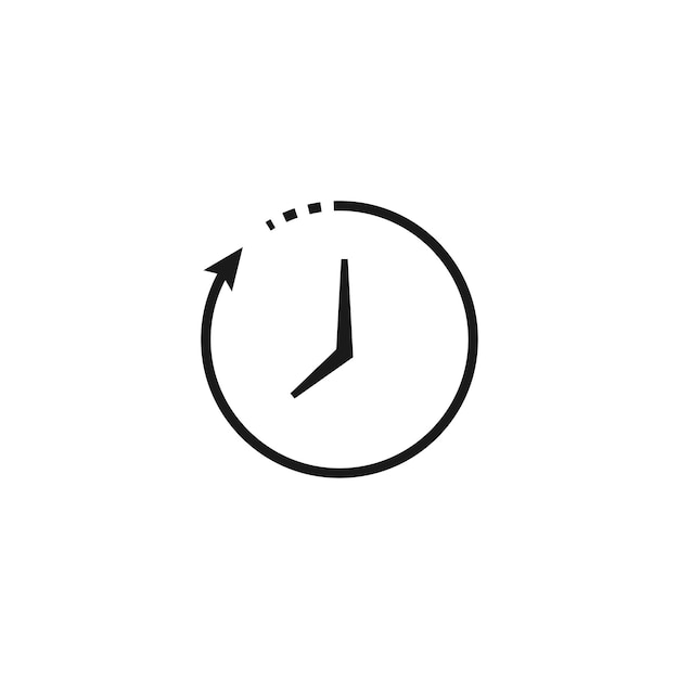 Icono aislado de tiempo Ilustración de vector simple para wab